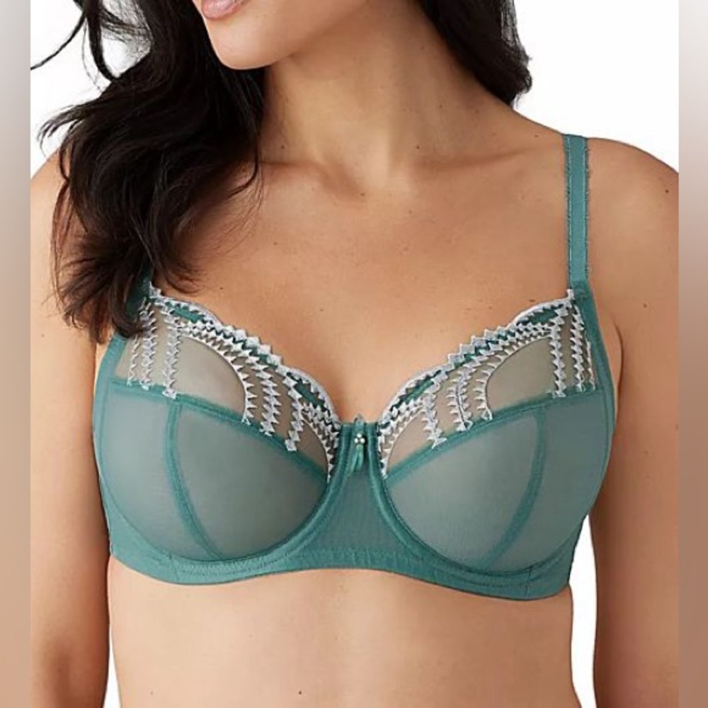 NWOT Wacoal Evocative Edge Full Figure Underwire Bra Sagebrush Green Size 38G